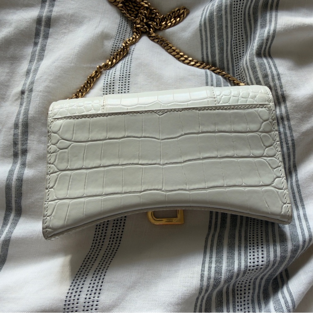 Balenciaga Hourglass Small Croc-Embossed bag - Picture 2 of 10